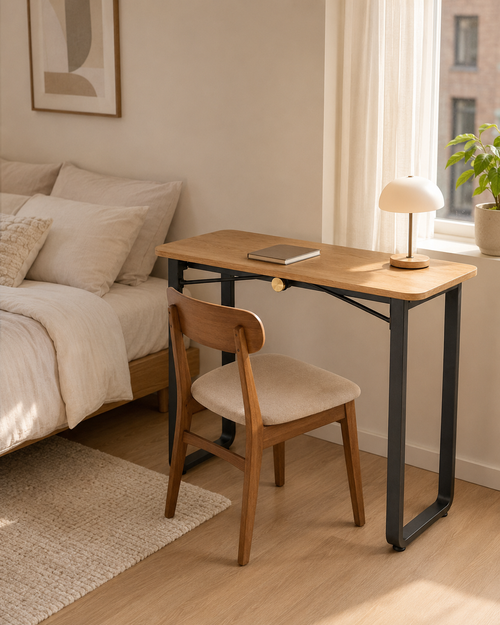 Nestiform Calder Foldable Wood and Metal Writing Desk