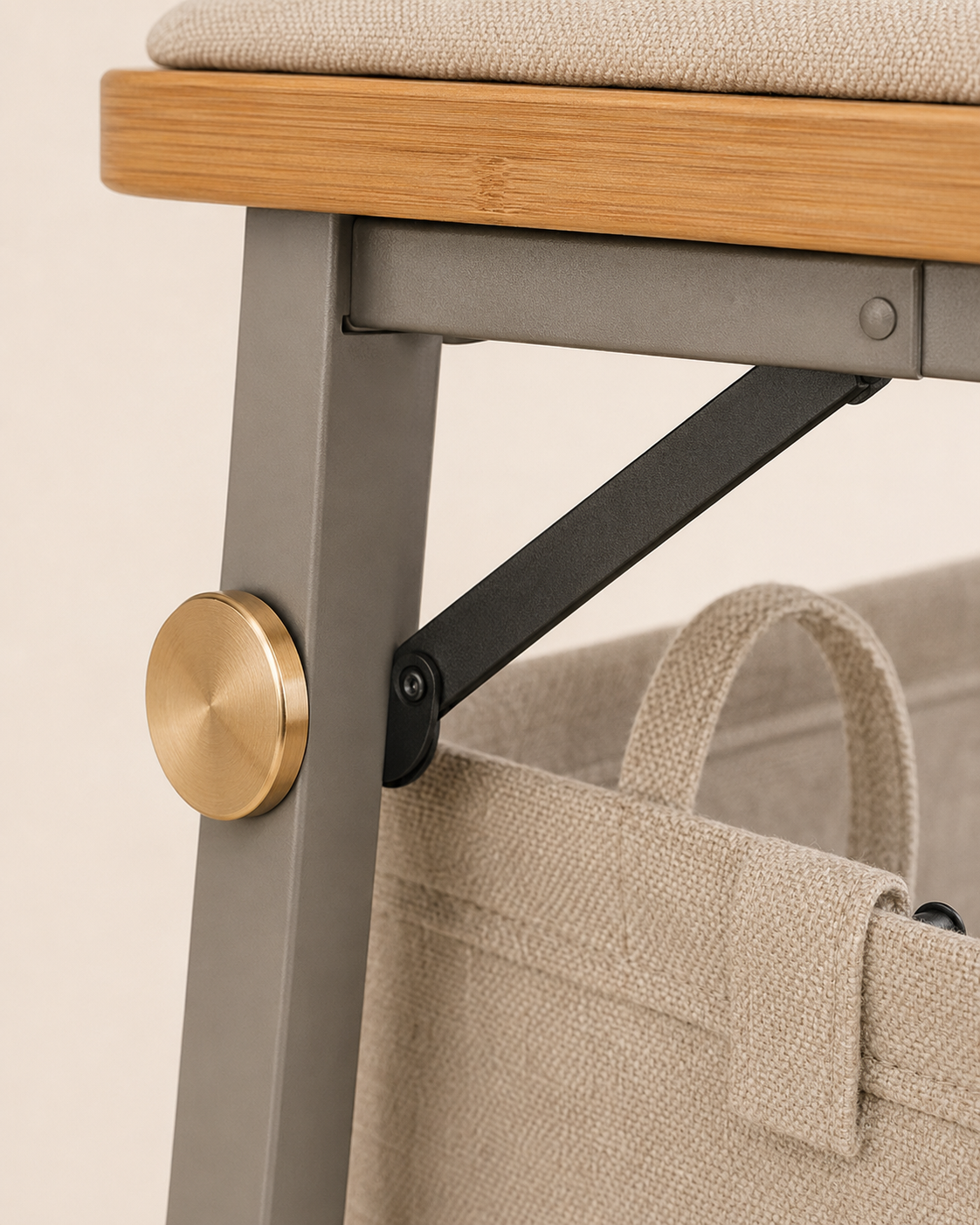 Nestiform Haven Foldable Laundry Hamper Bench