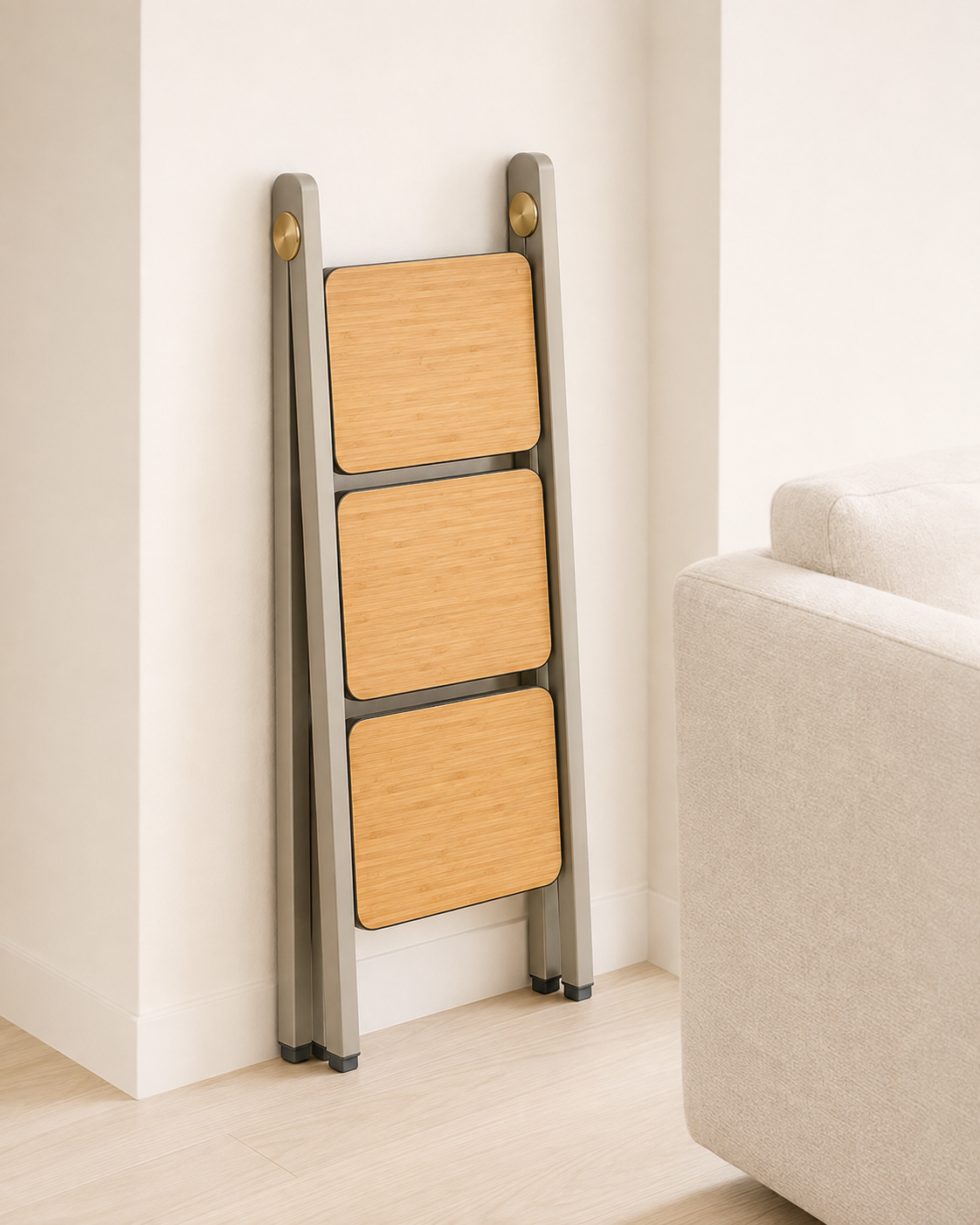 Nestiform Rowan 3-Tier Folding Ladder Storage Shelf